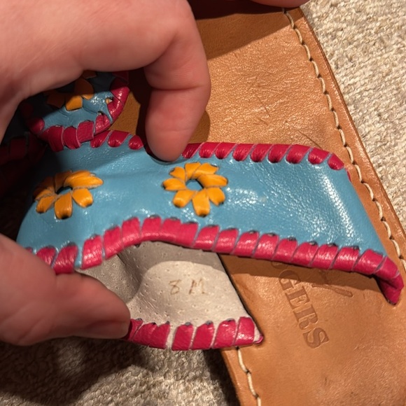 Jack Rogers Limited Edition Kenny Scharf Sandals Size 8 - Picture 6 of 10